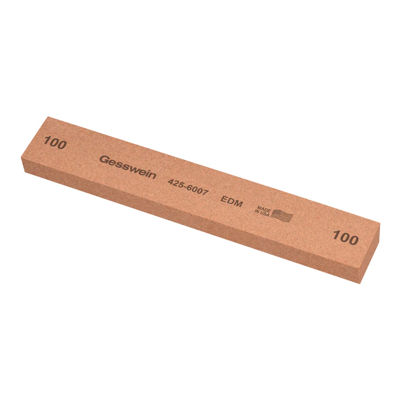 [425-6007] Gesswein® EDM Stones - 1" x 1/2" x 6", 100 Grit  (Pkg. of 6)
