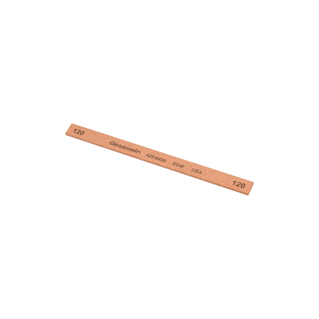 [425-6020] Gesswein® EDM Stones - 1/4" x 1/16" x 4", 120 Grit  (Pkg. of 12)
