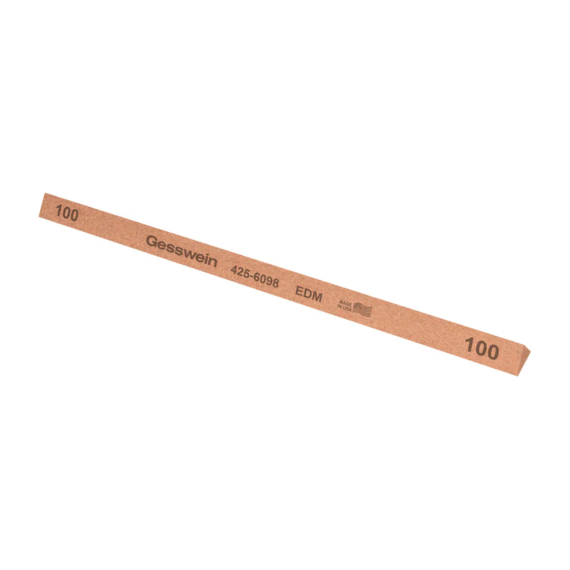 Gesswein® EDM Stones - 3/8" x 6", Triangle, 100 Grit  (Pkg. of 12)