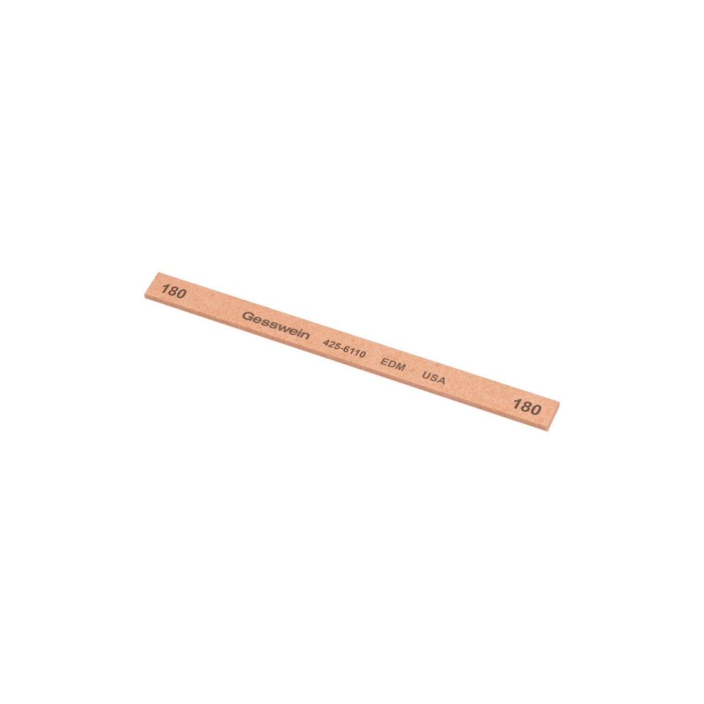 [425-6110] Gesswein® EDM Stones - 1/4" x 1/16" x 4", 180 Grit  (Pkg. of 12)