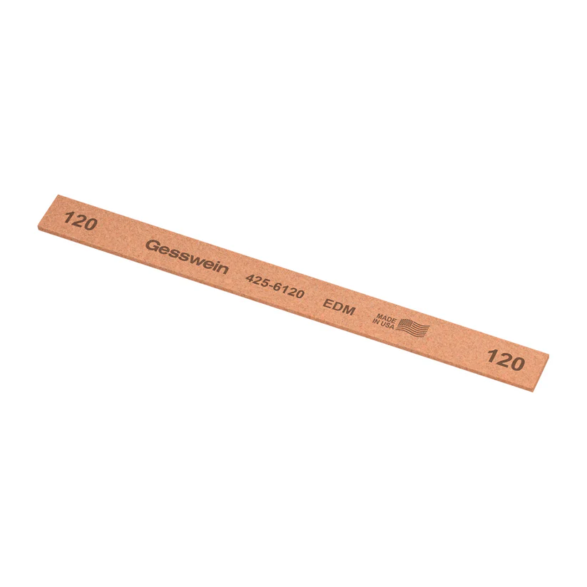 [425-6120] Gesswein® EDM Stones - 1/2" x 1/16" x 6", 120 Grit  (Pkg. of 12)