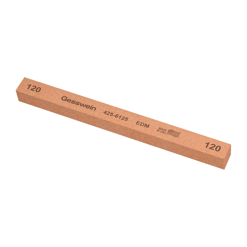 [425-6125] Gesswein® EDM Stones - 1/2" x 1/2" x 6", 120 Grit  (Pkg. of 6)