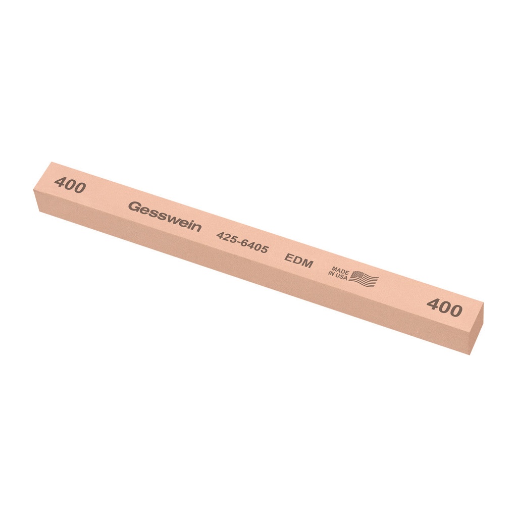 [425-6125] Gesswein® EDM Stones - 1/2" x 1/2" x 6", 120 Grit  (Pkg. of 6)