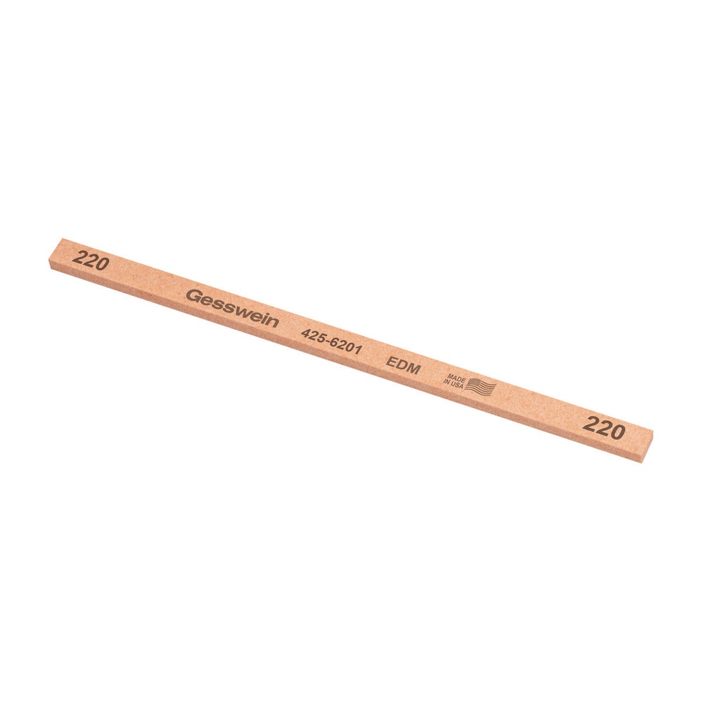 [425-6181] Gesswein® EDM Stones - 1/4" x 1/8" x 6", 180 Grit  (Pkg. of 12)