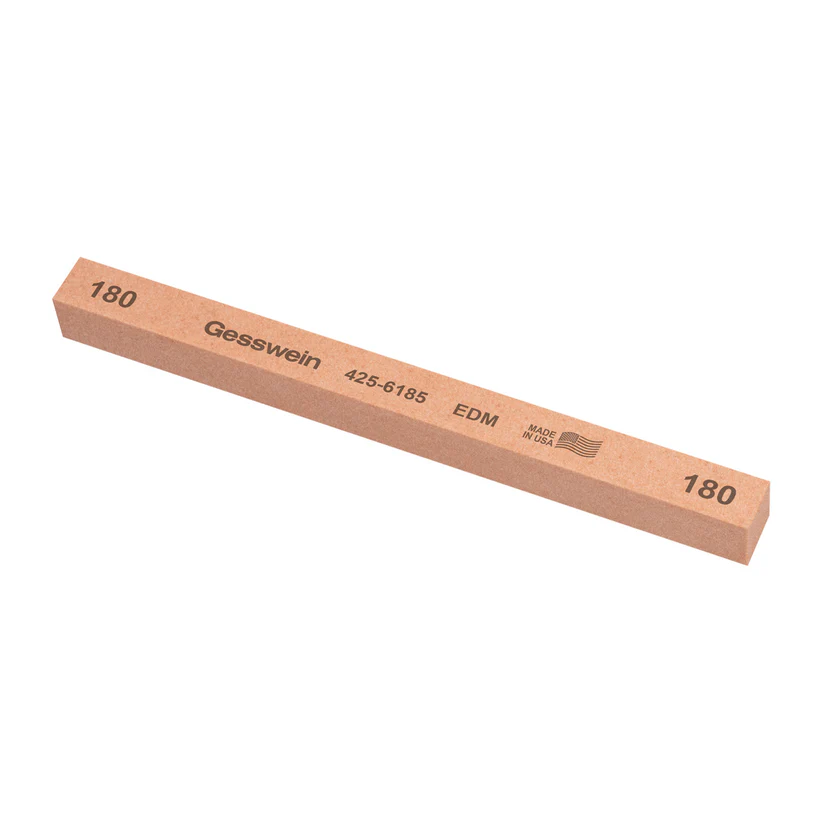 [425-6185] Gesswein® EDM Stones - 1/2" x 1/2" x 6", 180 Grit  (Pkg. of 6)