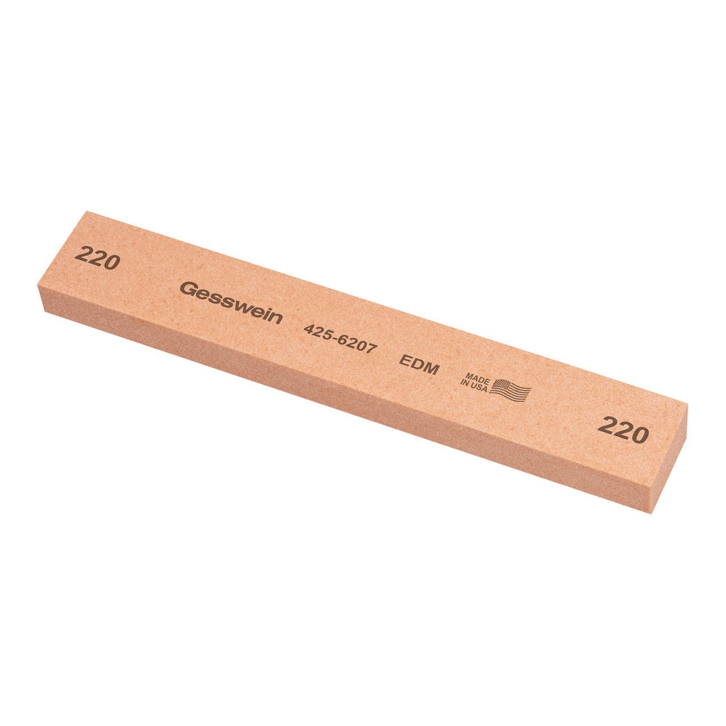 [425-6187] Gesswein® EDM Stones - 1" x 1/2" x 6", 180 Grit  (Pkg. of 6)