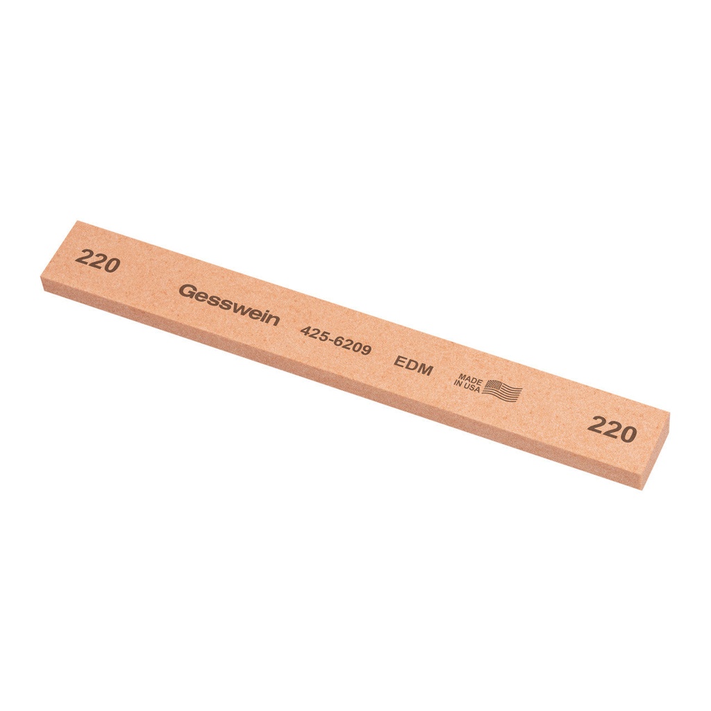 [425-6189] Gesswein® EDM Stones - 3/4" x 1/4" x 6", 180 Grit  (Pkg. of 6)