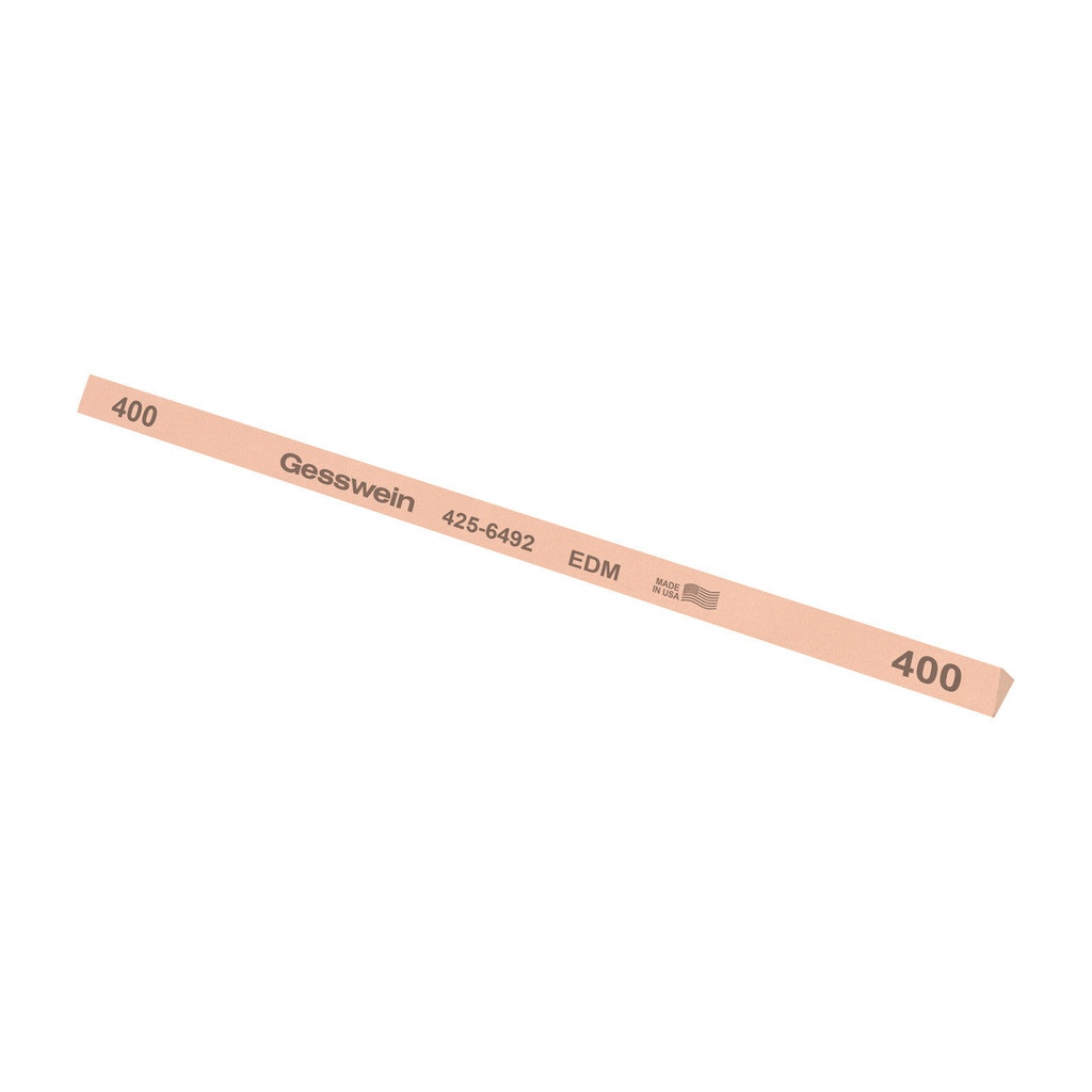 [425-6192] Gesswein® EDM Stones - 1/4" x 6" Triangle, 120 Grit  (Pkg. of 12)