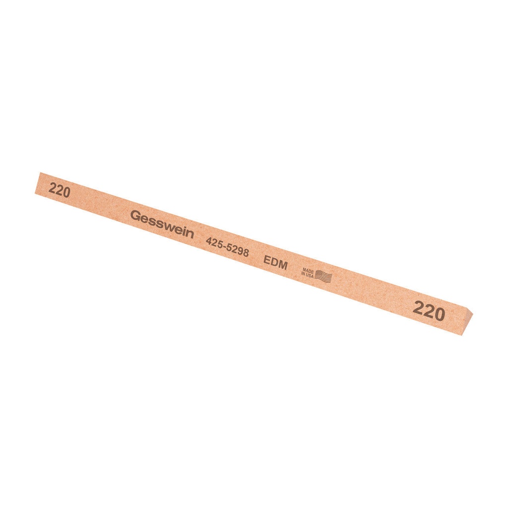 [425-6298] Gesswein® EDM Stones - 3/8" x 6" Triangle, 180 Grit  (Pkg. of 12)