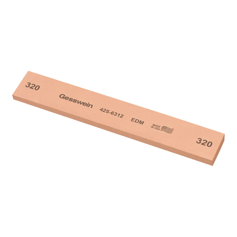 Gesswein® EDM Stones - 1" x 1/4" x 6", 320 Grit  (Pkg. of 6)