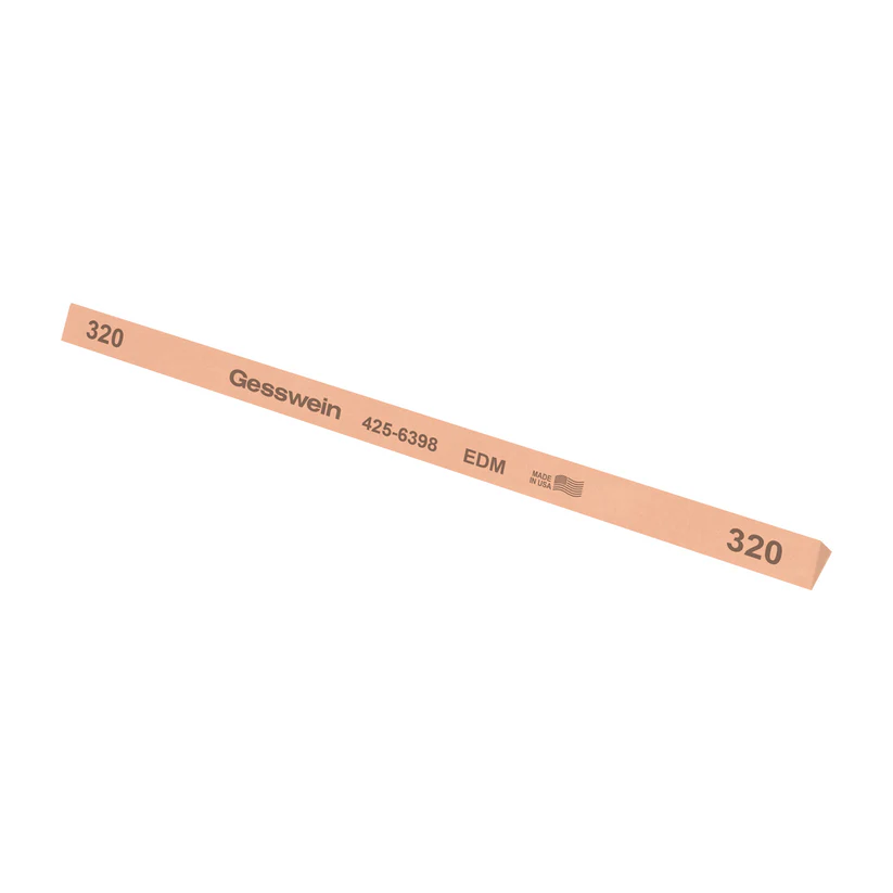 Gesswein® EDM Stones - 3/8" x 6" Triangle, 320 Grit  (Pkg. of 12)