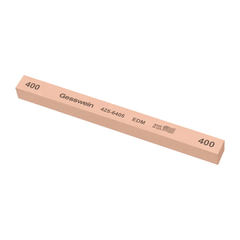 [425-6405] Gesswein® EDM Stones - 1/2" x 1/2" x 6", 400 Grit  (Pkg. of 6)