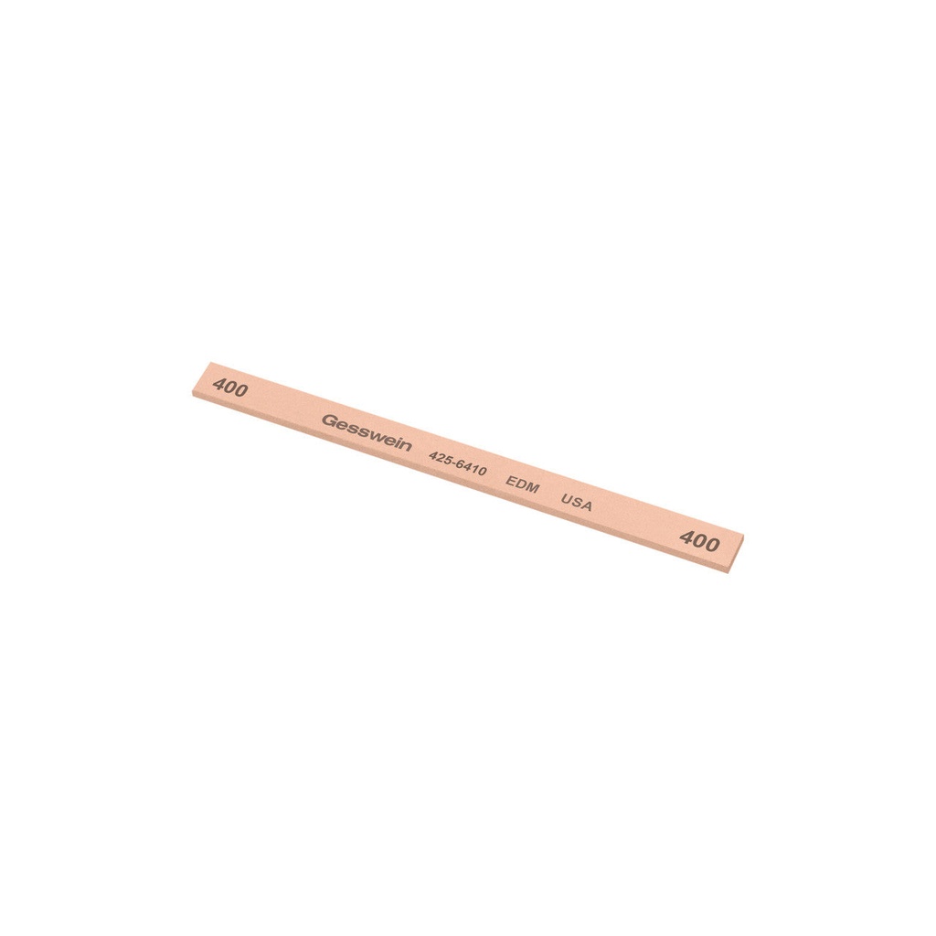 [425-6410] Gesswein® EDM Stones - 1/4" x 1/16" x 4", 400 Grit  (Pkg. of 12)