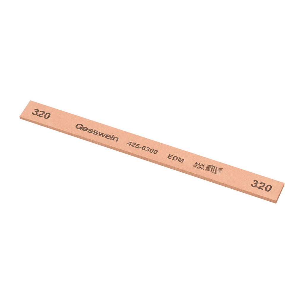 [425-6500] Gesswein® EDM Stones - 1/2" x 1/16" x 6", 150 Grit  (Pkg. of 12)