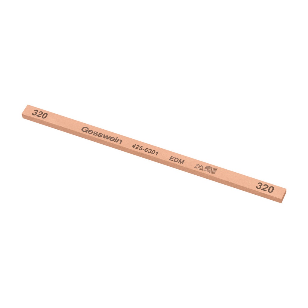 [425-6501] Gesswein® EDM Stones - 1/4" x 1/8" x 6", 150 Grit  (Pkg. of 12)