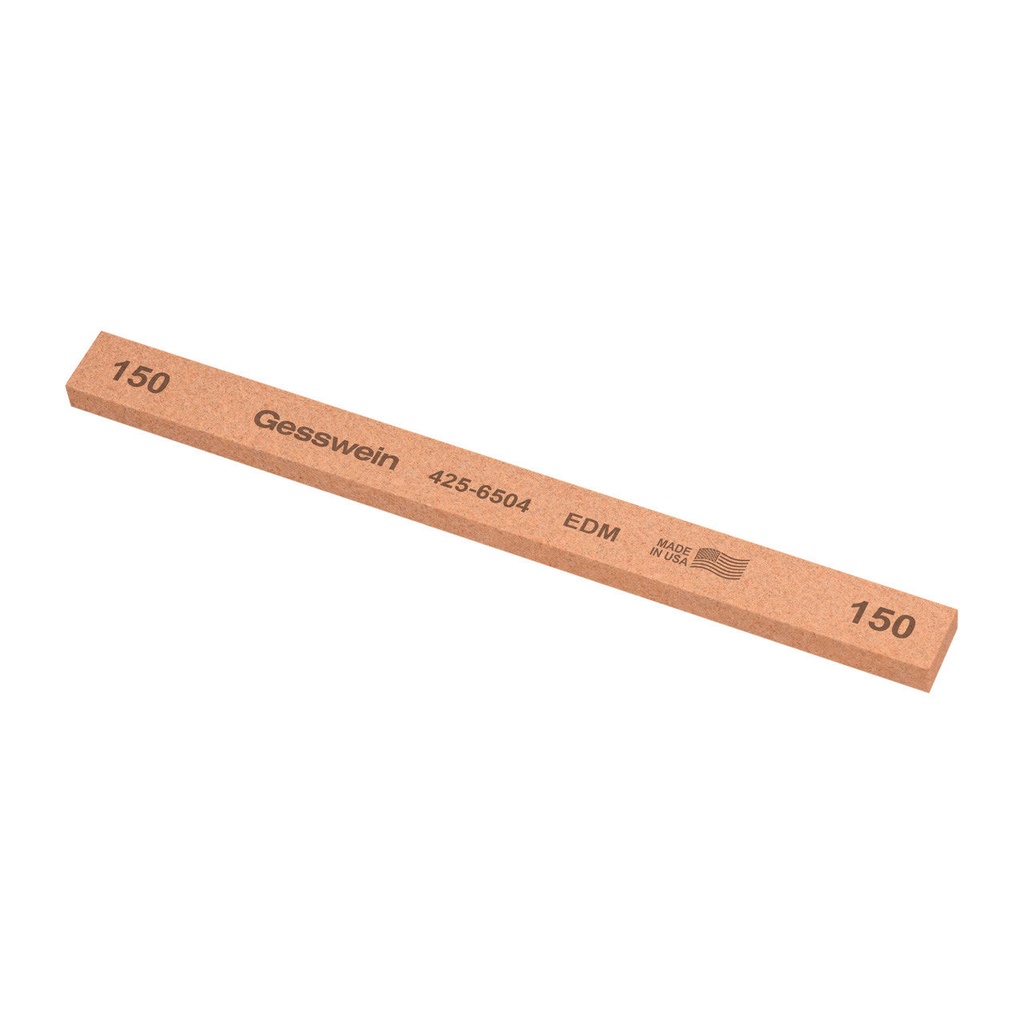 [425-6504] Gesswein® EDM Stones - 1/2" x 1/4" x 6", 150 Grit  (Pkg. of 12)