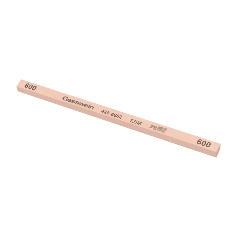 [425-6602] Gesswein® EDM Stones - 1/4" x 1/4" x 6", 600 Grit  (Pkg. of 12)
