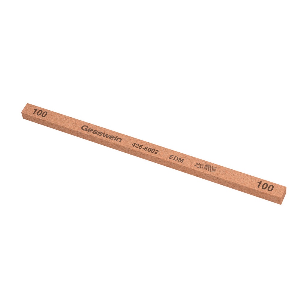 [425-6602] Gesswein® EDM Stones - 1/4" x 1/4" x 6", 600 Grit  (Pkg. of 12)