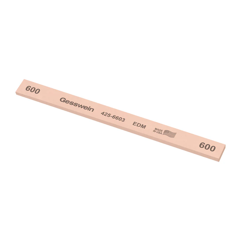 [425-6603] Gesswein® EDM Stones - 1/2" x 1/8" x 6", 600 Grit  (Pkg. of 12)