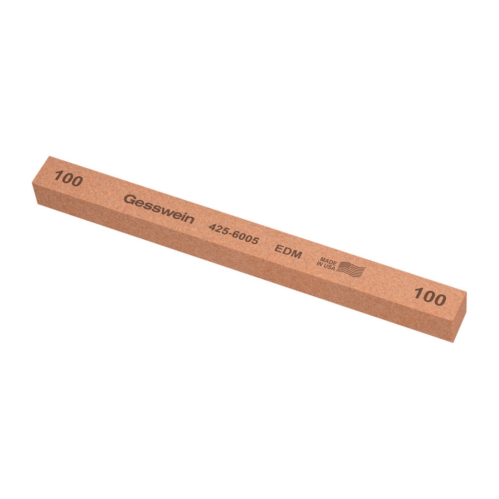[425-6605] Gesswein® EDM Stones - 1/2" x 1/2" x 6", 600 Grit  (Pkg. of 6)