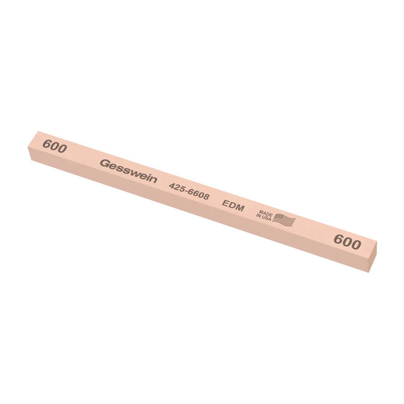 Gesswein® EDM Stones - 3/8" x 3/8" x 6", 600 Grit  (Pkg. of 12)
