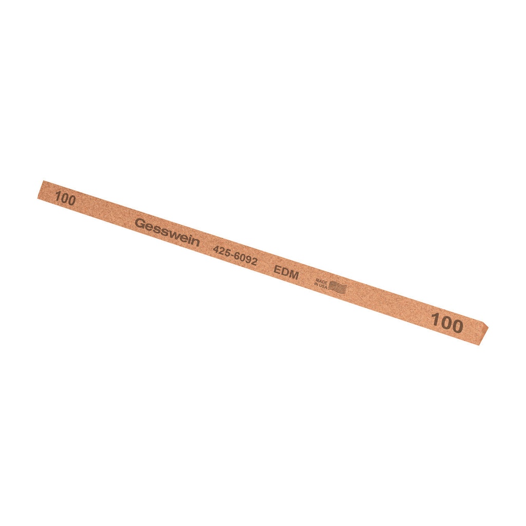 [425-6692] Gesswein® EDM Stones - 1/4" x 6" Triangle, 600 Grit  (Pkg. of 12)