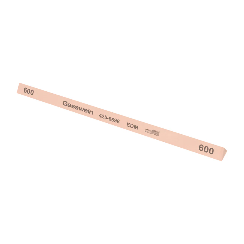 Gesswein® EDM Stones - 3/8" x 6" Triangle, 600 Grit  (Pkg. of 12)