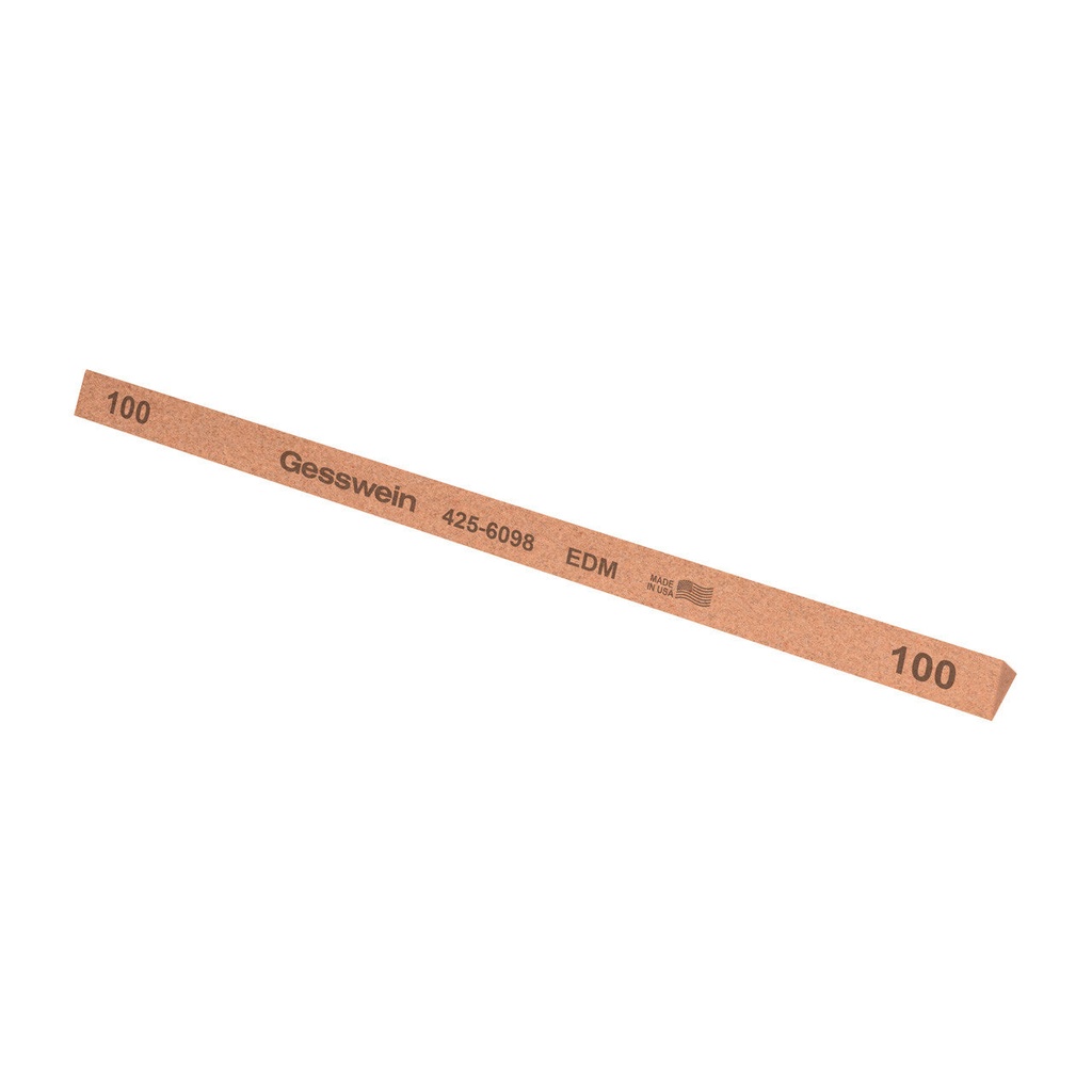 [425-6698] Gesswein® EDM Stones - 3/8" x 6" Triangle, 600 Grit  (Pkg. of 12)