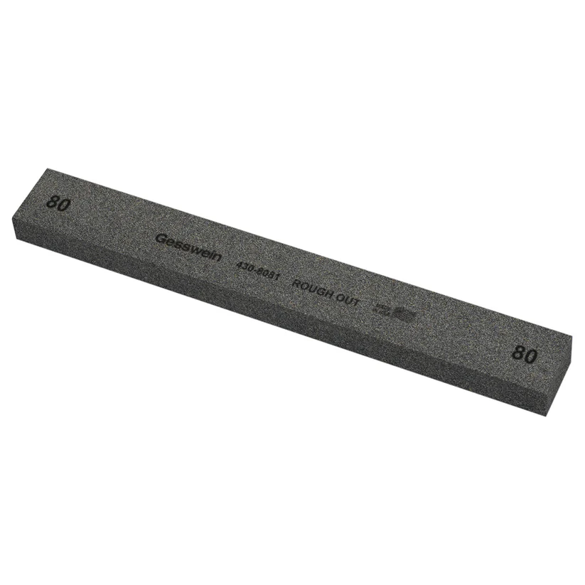 Gesswein® Rough Out Stones - 1" x 1/2" x 8", 80 Grit  (Pkg. of 6)