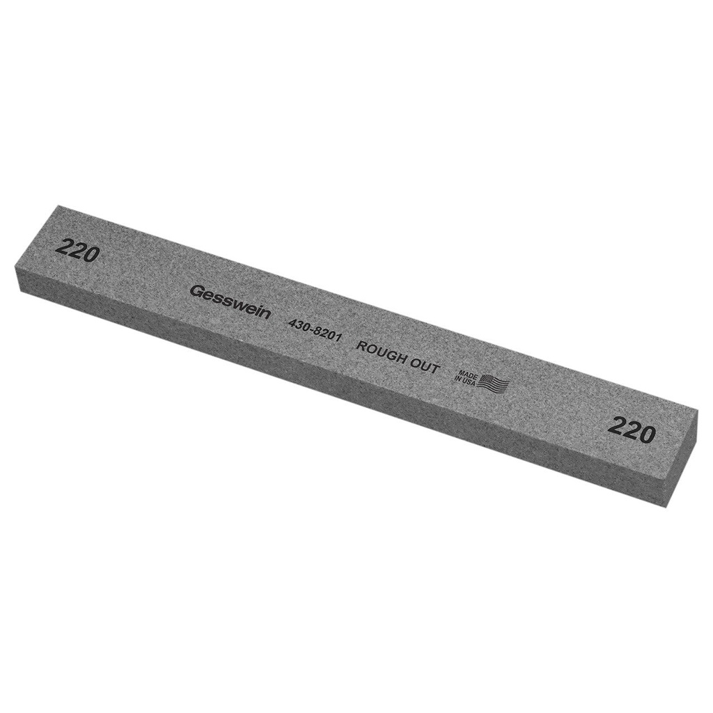 [430-8081] Gesswein® Rough Out Stones - 1" x 1/2" x 8", 80 Grit  (Pkg. of 6)