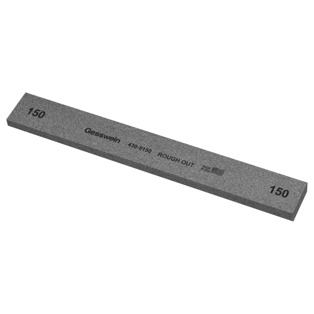 [430-8100] Gesswein® Rough Out Stones - 1" x 1/4" x 8", 100 Grit  (Pkg. of 12)