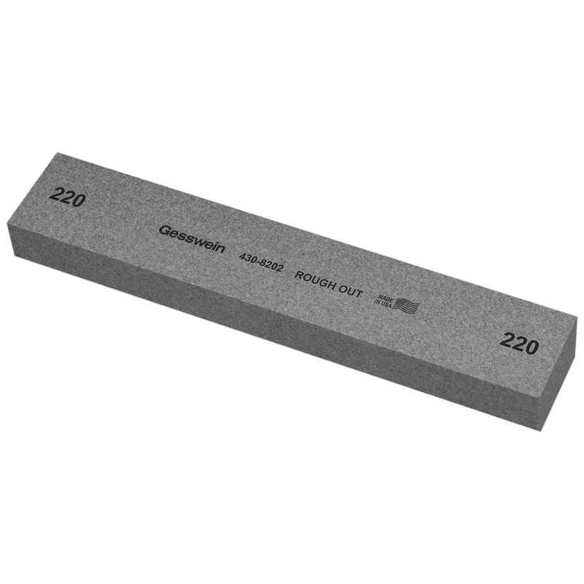 Gesswein® Rough Out Stones - 1-1/2" x 3/4" x 8", 220 Grit  (Pkg. of 6)