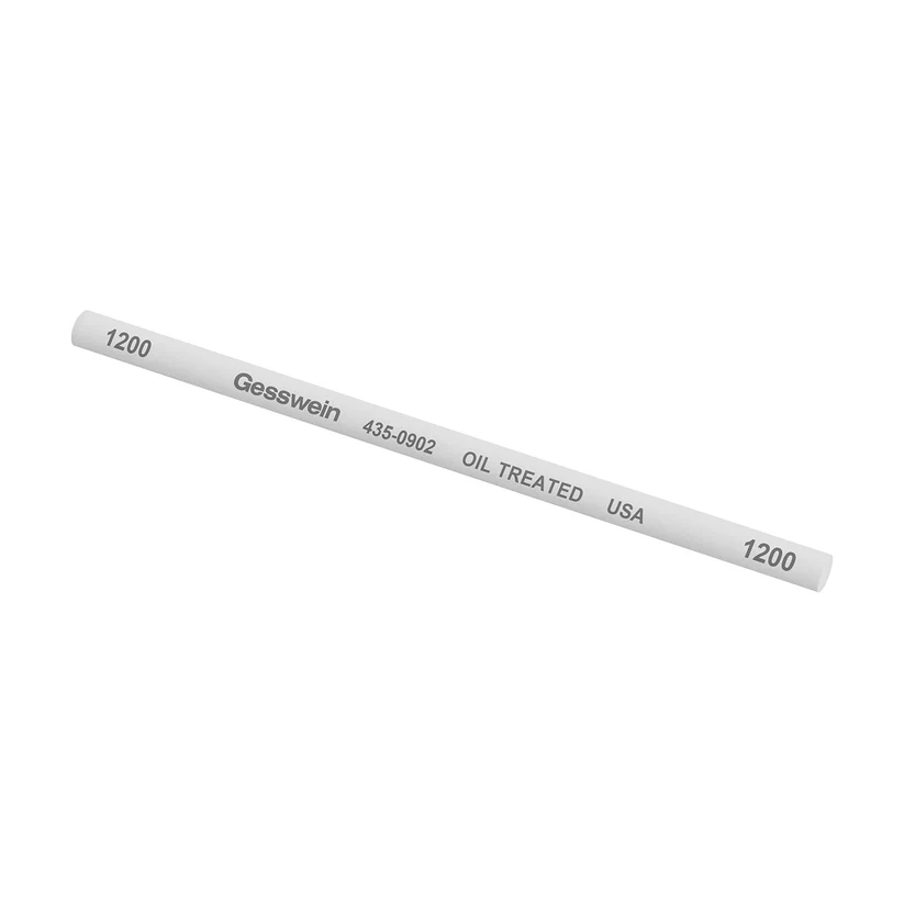 [435-0902] Gesswein® Oil-Treated Stones - 1/4" x 6" Round, 1200 Grit  (Pkg. of 6)
