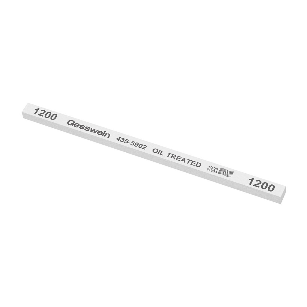 Gesswein® Oil-Treated Stones - 1/4" x 1/4" x 6", 120 Grit  (Pkg. of 12)