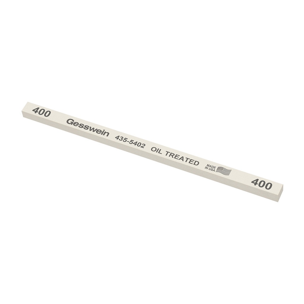[435-5202] Gesswein® Oil-Treated Stones - 1/4" x 1/4" x 6", 220 Grit  (Pkg. of 12)