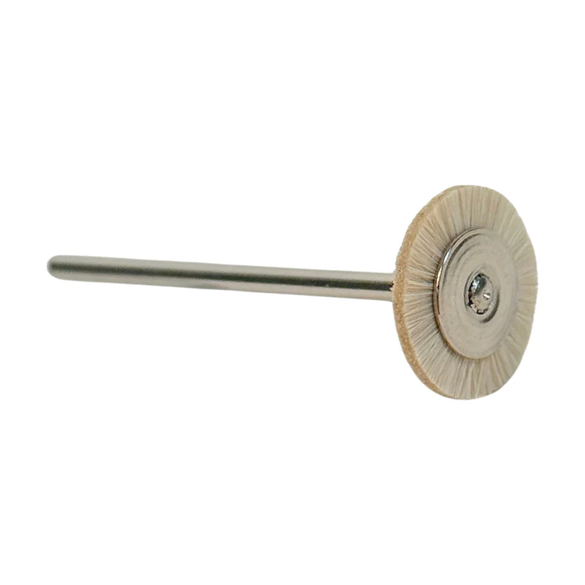 Hatho Single Row Soft 5/8" Wheel Brushes - 3/32" Shank (Pkg. of 12)