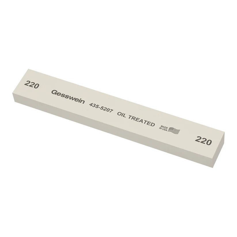 Gesswein® Oil-Treated Stones - 1" x 1/2" x 6", 220 Grit  (Pkg. of 6)