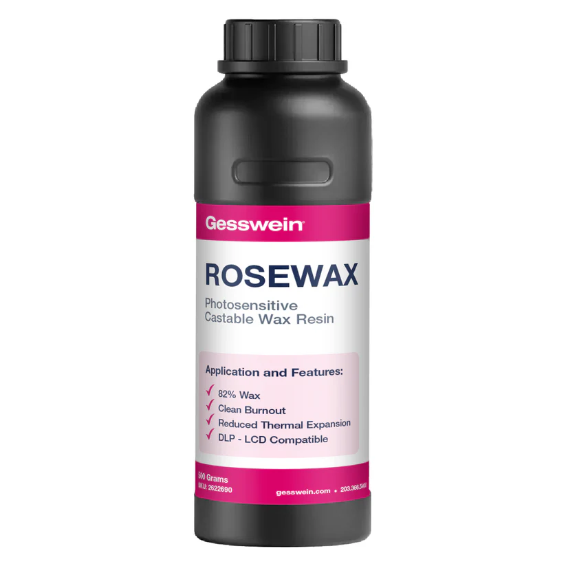[262-2690] Gesswein® Rosewax 3D Printer Resin