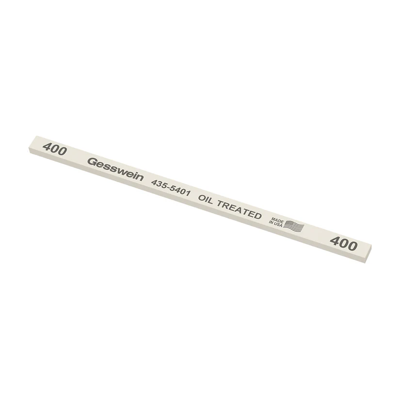 Gesswein® Oil-Treated Stones - 1/4" x 1/8" x 6", 400 Grit  (Pkg. of 12)