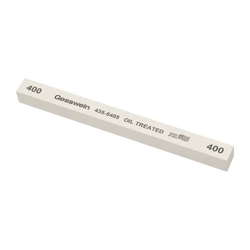 Gesswein® Oil-Treated Stones - 1/2" x 1/2" x 6", 400 Grit  (Pkg. of 6)