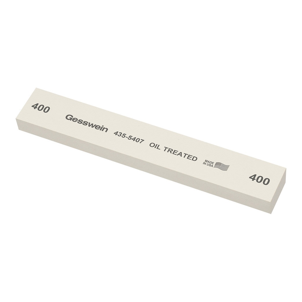 [435-5407] Gesswein® Oil-Treated Stones - 1" x 1/2" x 6", 400 Grit  (Pkg. of 6)
