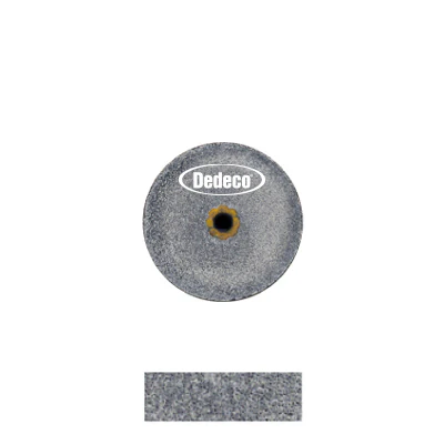 [845-0044] Dedeco® Koolies 1/2" x 3/16" Heatless Grinding Wheels Black - Pkg. of 10