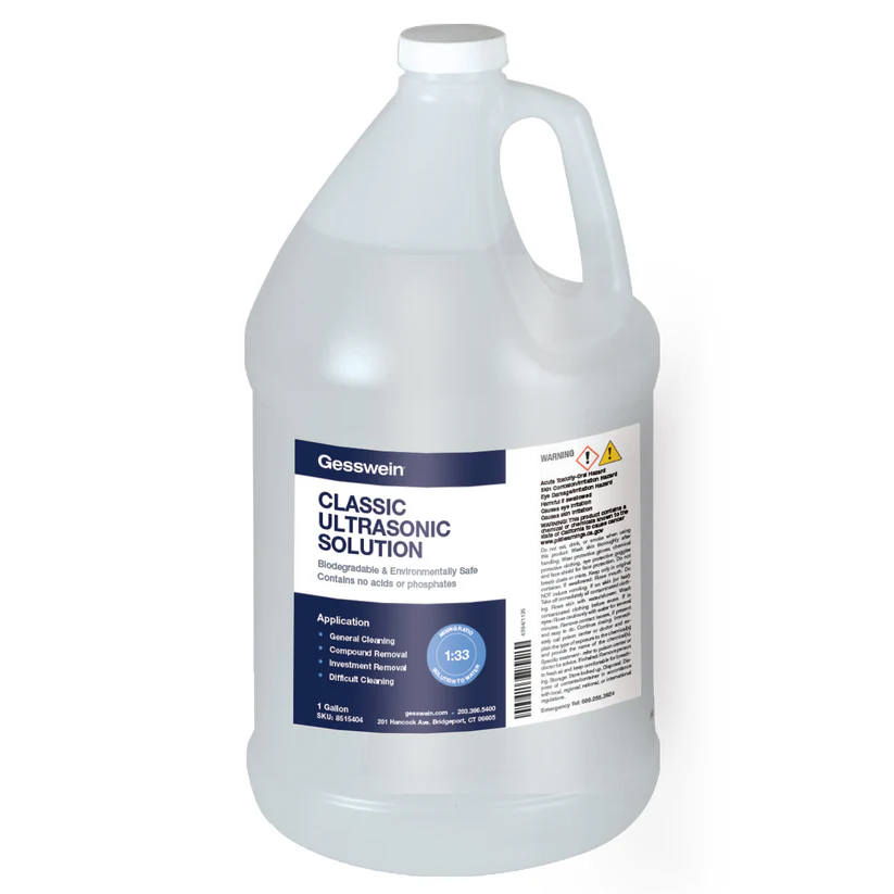 [851-5404] Gesswein® Classic Ultrasonic Solution - 1 Gallon Bottle
