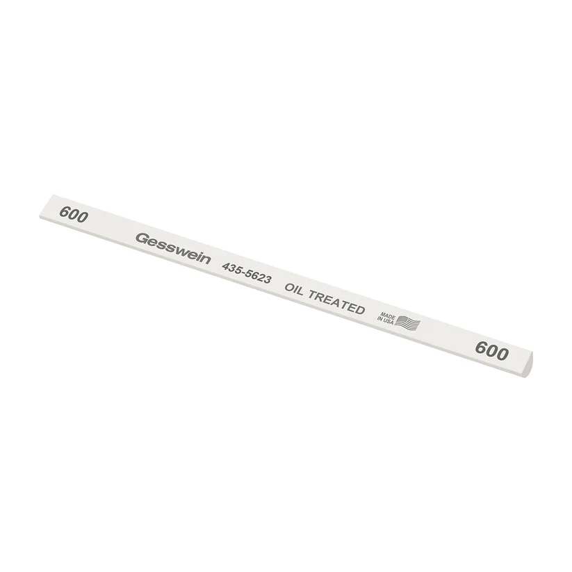 Gesswein® Oil-Treated Stones - 1/4" x 6" Hybrid, 600 Grit  (Pkg. of 12)