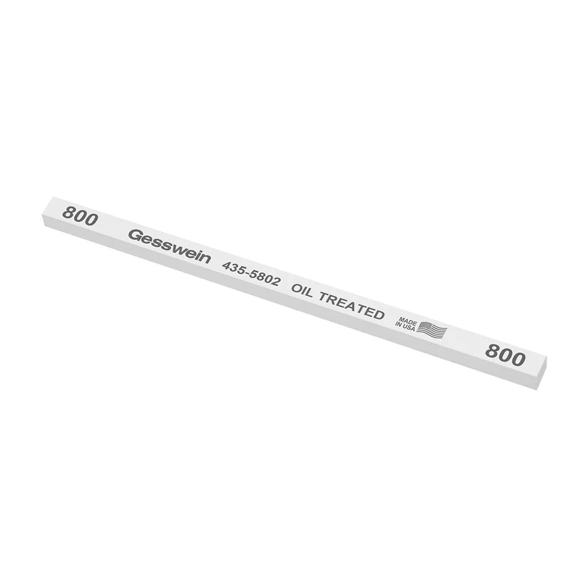 [435-5802] Gesswein® Oil-Treated Stones - 1/4" x 1/4" x 6", 800 Grit  (Pkg. of 12)
