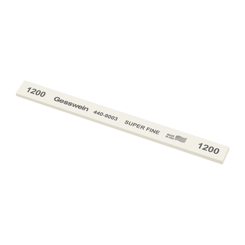 Gesswein® Super Fine Stones - 1/2" x 1/8" x 6", 1200 Grit  (Pkg. of 12)