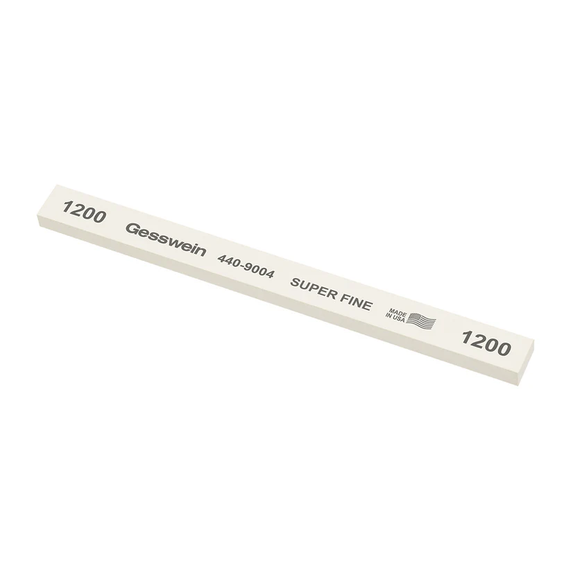 [440-9004] Gesswein® Super Fine Stones - 1/2" x 1/4" x 6", 1200 Grit  (Pkg. of 12)
