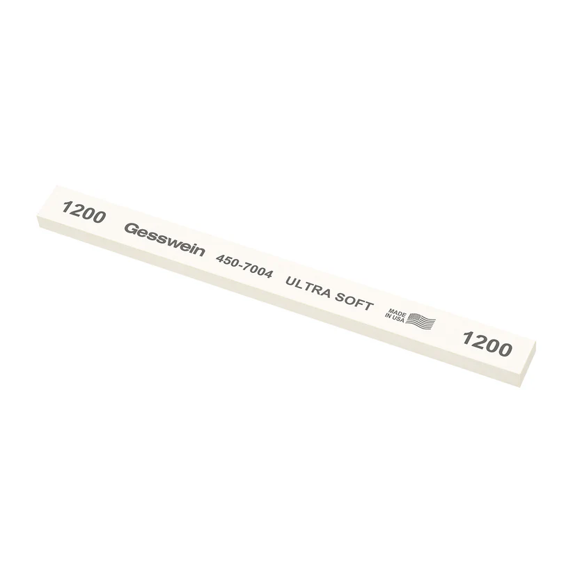 Gesswein® Ultra-Soft Stones - 1/2" x 1/4" x 6", 1200 Grit  (Pkg. of 12)