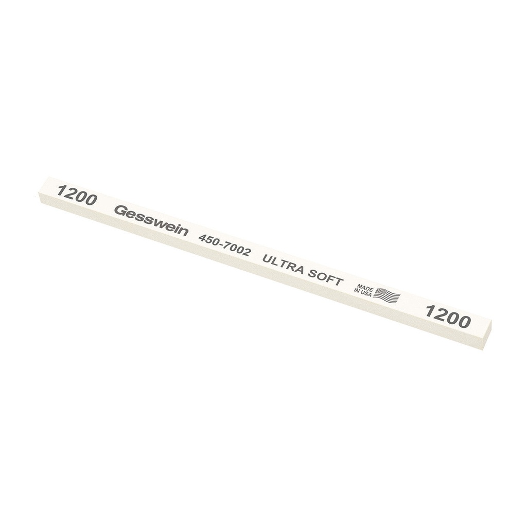 Gesswein® Ultra-Soft Stones - 1/4" x 1/4" x 6", 120 Grit  (Pkg. of 12)