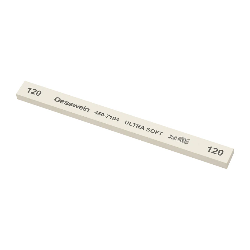 Gesswein® Ultra-Soft Stones - 1/2" x 1/4" x 6", 120 Grit  (Pkg. of 12)